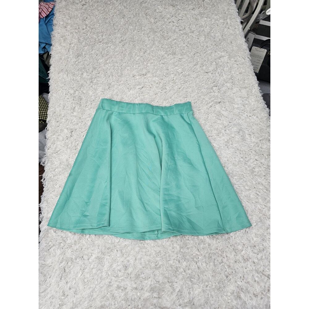 Vtg Y2K Skater Skirt Fit & Flare Mini High Waisted A-Line Coquette Soft Girl L